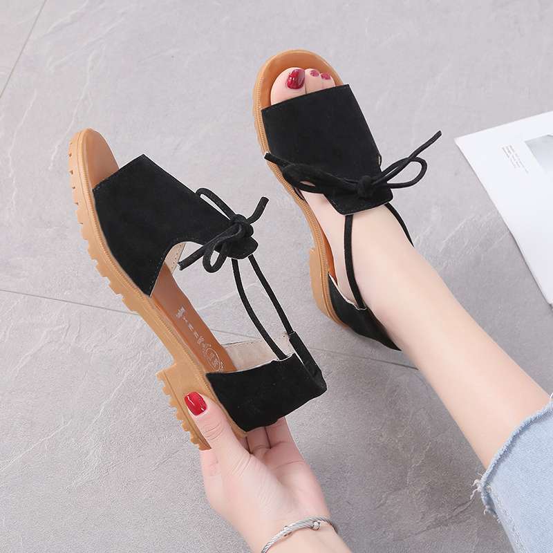 Sandals Women's Summer Flat 2025 New Korean Version Fashion Simple Student Versatile Sports Straps Women's Shoes Sandals Women's
