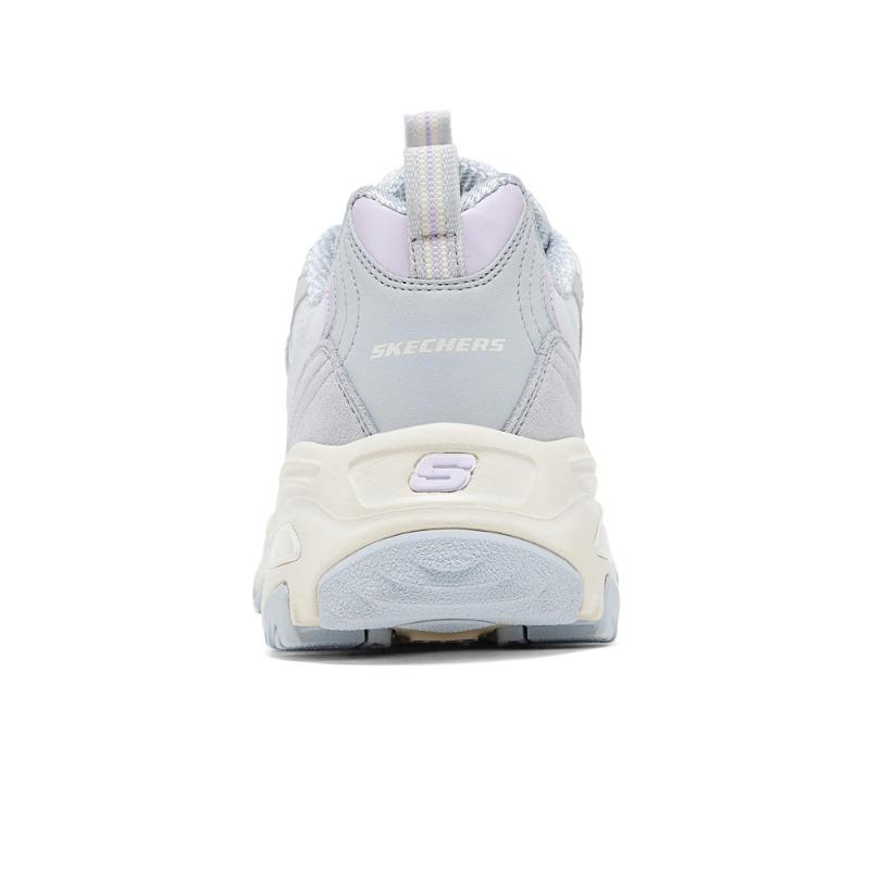 Skechers Спортивный Стиль Жизни Женские Ретро Массивные Низкие Кроссовки на Платформе Серые 13167-LTGY
