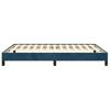 Bed Frame without Mattress Dark Blue 140 x 200 cm Velvet