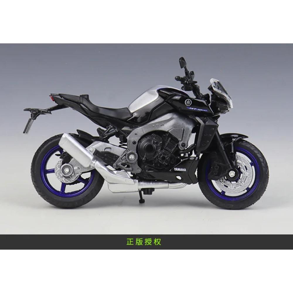 Welly 1/18 Yamaha MT-10 SP 2024 Alloy High Performance Racing Motorcycle Model Diecast Metal Street Sports Motorcycle Model Gift