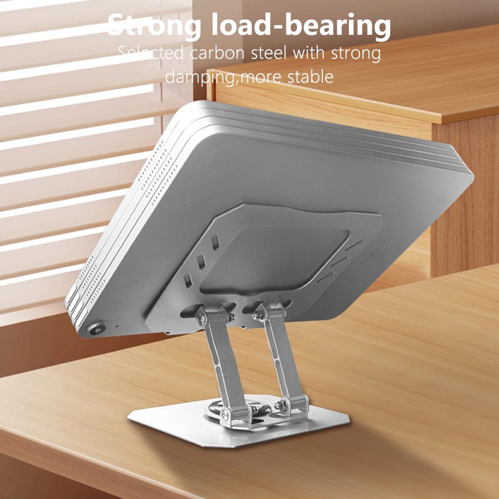Foldable Laptop Bracket 360 Degree Rotation Tablet Holder Computer Base Stand Heat Dissipation