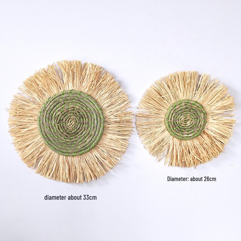 Moroccan Style Straw Woven Wall and Headboard Hanging Decoration