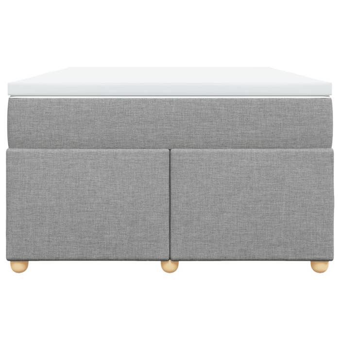 Maison Exclusive - Sommier à lattes de lit avec matelas Gris clair 120x200cm Tissu