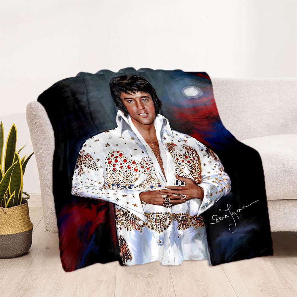 Elvis Blanket Soft Cozy Suitable For Sofa Livingroom Bedding For All Occasions Warmthful Decor Gift For Travel Home Birthdays