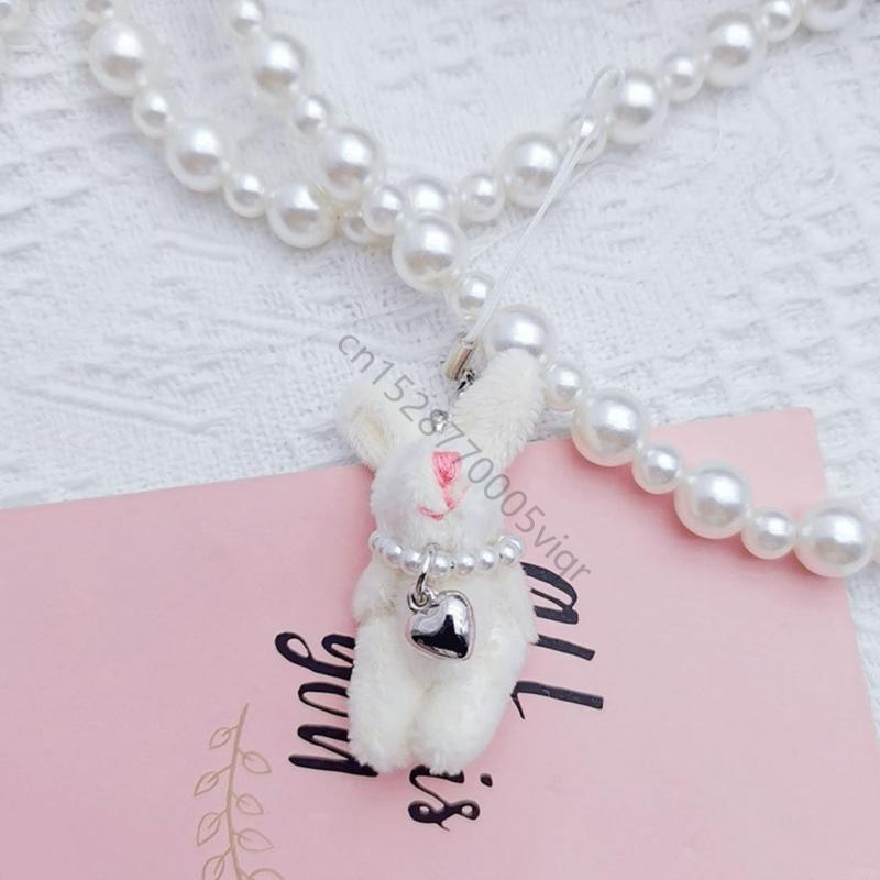 Rabbit Charm Phone Lanyard Pendant Strap Lanyard for Women Girl AXYD