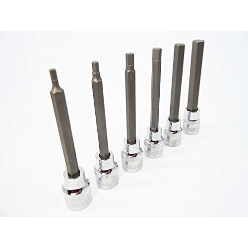 3/8 Long Hex Bit Socket Set Hex Wrench 3mm 4mm 5mm 6mm 8mm 10mm Hexagon Hex Bit Socket Set