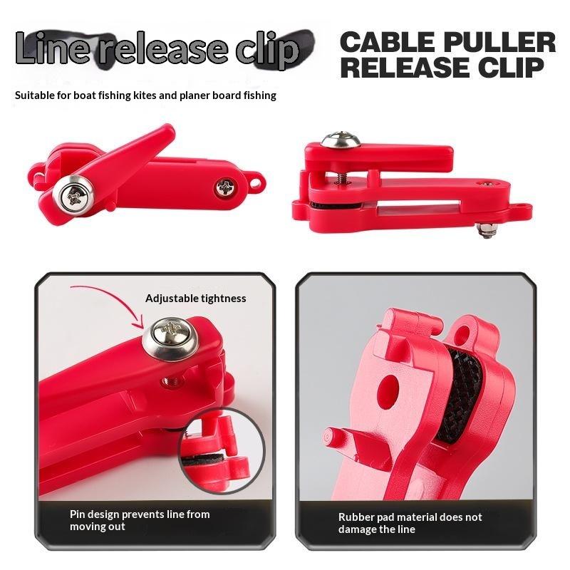 Heavy Duty Outrigger Release Clip Waterproof Fishing Downrigger Trolling Clip for Professional Anglers Deep Sea Fishing