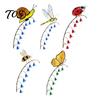 Ladybug Snail Pot Stakes Garden Window Charm Stakes, Whimsical Nature Collection Ornaments Decorative Plant Stake, for Flower Pots Decorations