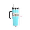 30oz Stainless Steel Vacuum Insulated Tumbler with Lid Thermal Coffee Car Cup Travel Mug Large Capacity with Handle Straw Mug