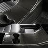 Для Tesla Model Y 2022 2023 Автомобильные аксессуары, стильный внутренний держатель для чашки с водой, рамка из панели из углеродного волокна