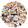 50/Pack Cartoon Anime Haikyuu Stickers Waterproof Car Guitar Luggage Skateboard Laptop Cute Funny Graffiti Sticker Kid Toy