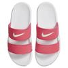 Nike Женские шлепанцы для дома и улицы, нескользящие, быстросохнущие, красные с белым DC0496-106
