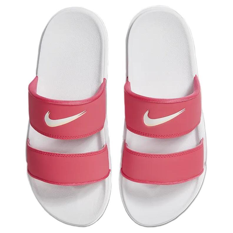 Nike Женские шлепанцы для дома и улицы, нескользящие, быстросохнущие, красные с белым DC0496-106