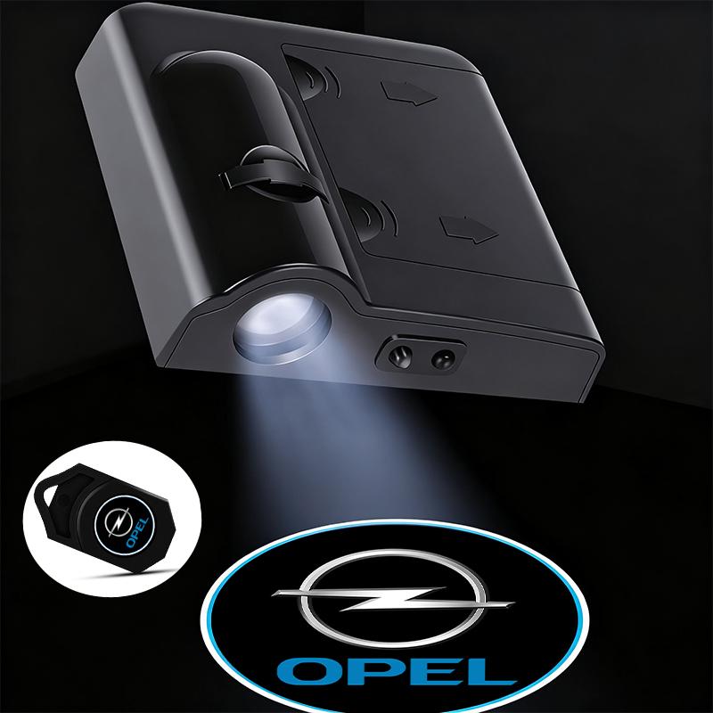 2pcs New model car door projector welcome light car logo light For Opel Adam Ampera Corsa Insignia Karl Rocks-e Astra New Energy