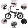 2025 New LOTDM200 Folding Electric Bike 500W Motor 48V-10AH Lithium Battery Urban Portable Electric Bike EU Stock