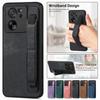 Wrist Strap Leather Phone Case for XiaoMi 14 Pro 13 13T 12 12T 11 10 10T POCO F5 X5 X4 M5 M4 M3 RedMi 13C 12C Note 13 12 Pro Plus 11 K70 Holder Cover