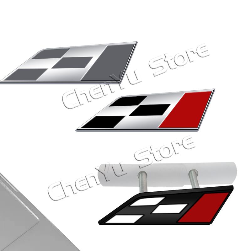 For Race Flag Grille Emblem Leon MK2 MK3 5F Ibiza 6L 6J Altea Arona Tarraco 3D Decals Sticker Rear Trunk Badge Logo