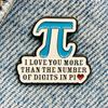 New Enamel Pin Math PI Saying Metal Plug Gift Birthday 1 Piece