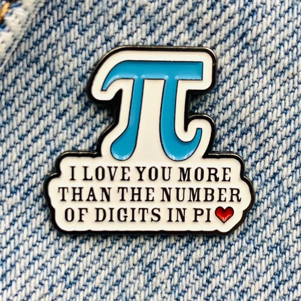 Новая эмалированная булавка Math PI с надписью металлическая заглушка в подарок на день рождения 1 шт.