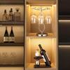 Elegant Stone Entryway Sideboard & Wine Rack Cabinet