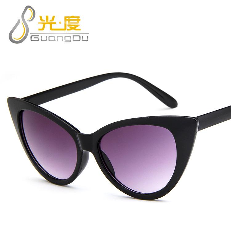 European and American fashion cat eye sunglasses, sexy retro sunglasses, personalized glasses frames, trendy sunglasses