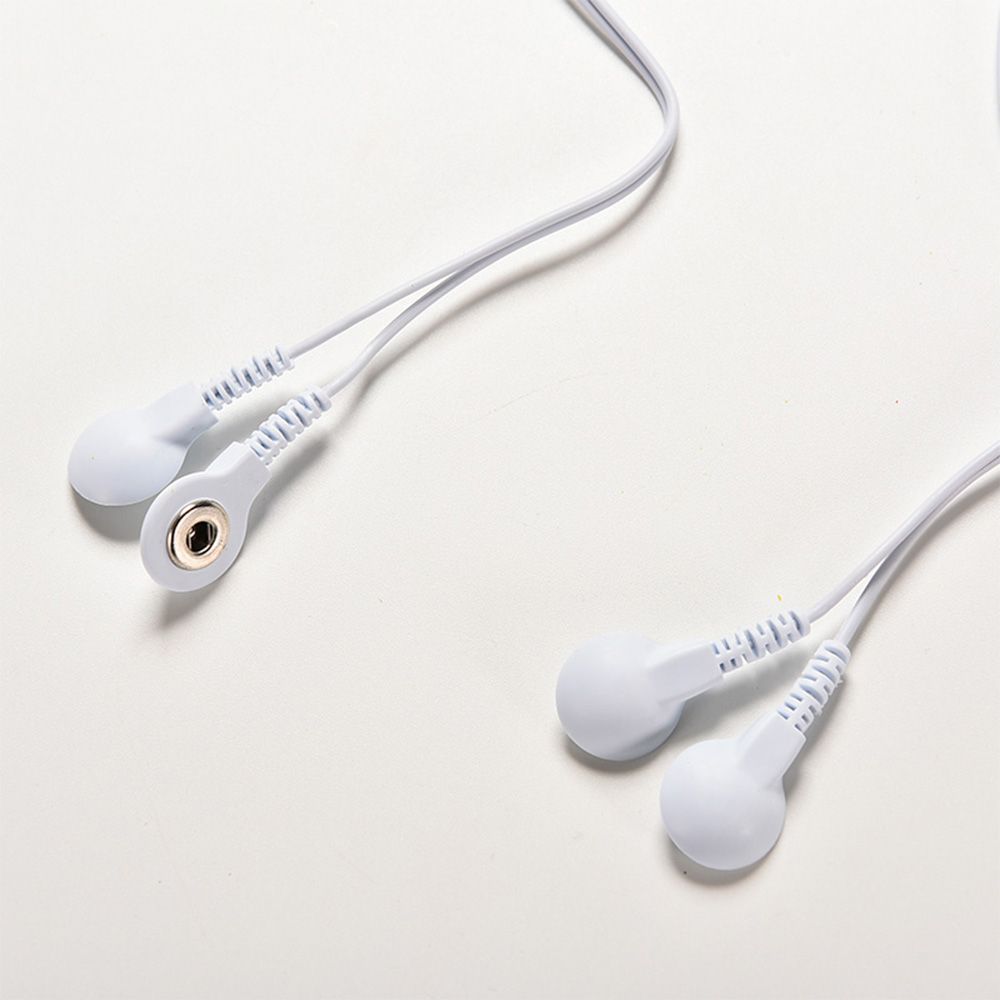 Lead Connecting Massager Cables Digital Buttons Electrode Wire Plug 2.5mm TENS