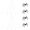 Halloween Spider Decoration with Nets 4 pcs Black and White