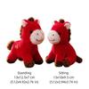 Chinese Style Plush Horse Keychain Creative Chinese New Year Gift  Car Decoration
