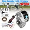 24V 250W Electric Scooter Motor Conversion Kit DIY Brushed Motor Wheel Controller Set for 20-28" Electric Bike Skatebord