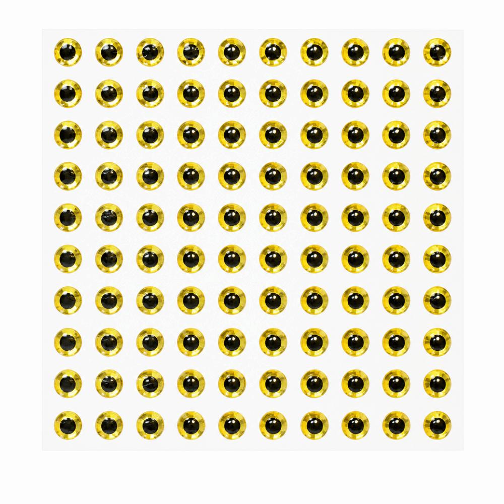 300PCS Self-Adhesive Fish Eyes Stickers 3D Holographic Artificial Fishing Eyes Lure Making