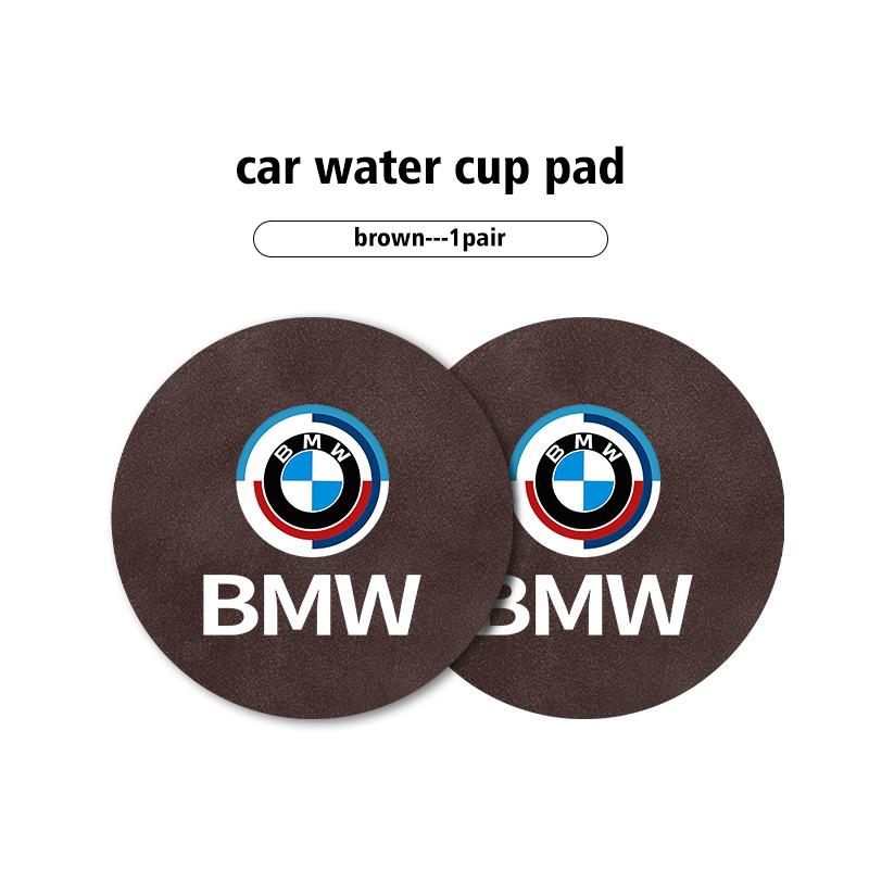 2pcs Car Coaster Water Cup Bottle Holder Anti-slip Pad Mat For BMW G01 G02 F15 F16 G05 G06 G07 F07 G30 F40 F44 F34 F30