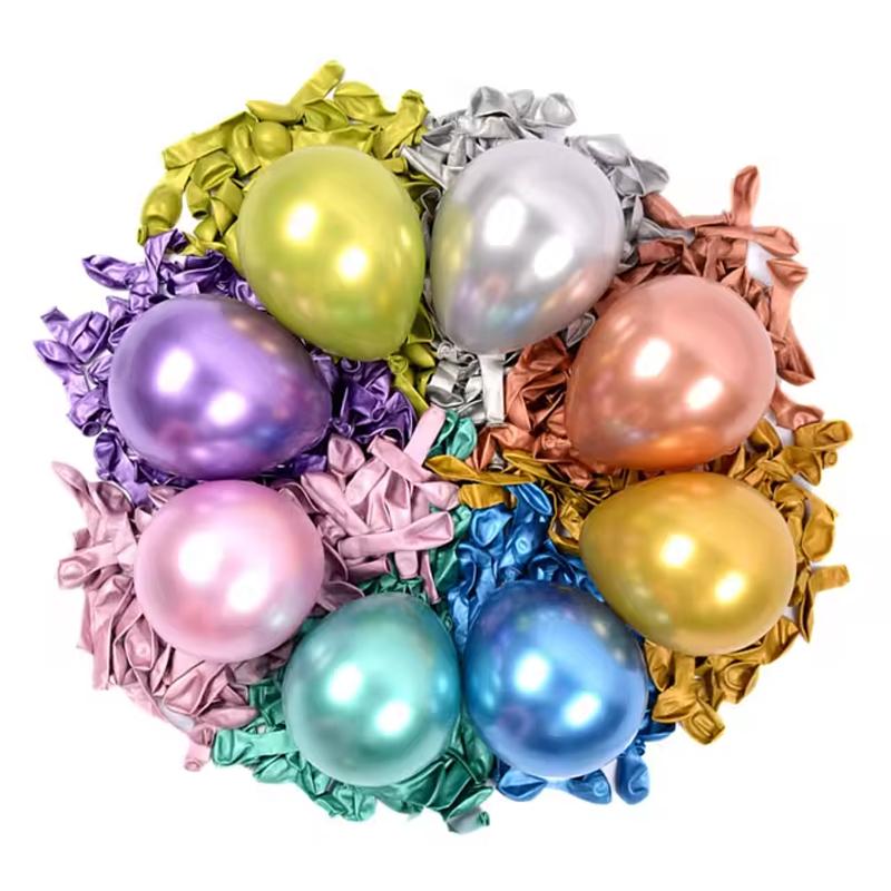 10/20pcs Chrome Metallic Latex Balloons Gold Silver Metal Balloons Birthday Party Inflate Globos Wedding Decor Supplies