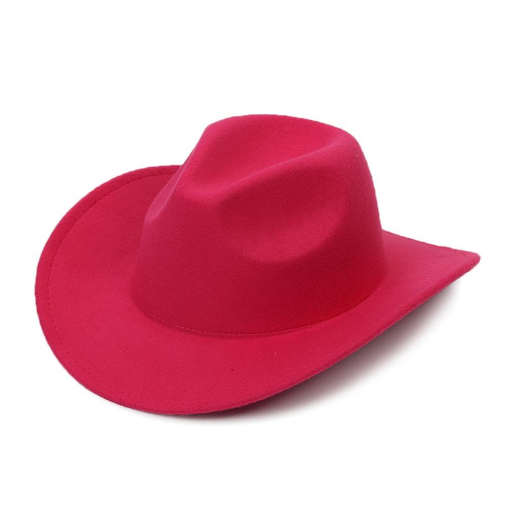 Solid Color Jazz Cap Felt Panama New Fedora Hat  Dress Dance Party