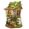 DIY Treehouse Casa Wooden Miniature Model Kit 3D Puzzle Doll Houses With Lights Furniture Dollhouse for Friends Birthday Gifts