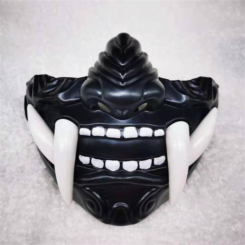 Японская маска Хання Демон Они Сам-урай НО Кабуки Праджня Дьявол Половина маски Косплей