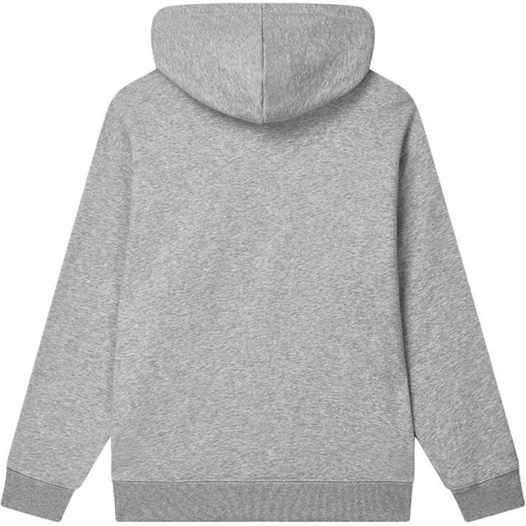 FILA ORIGINALE Logo Letter Comfortable Soft Loose Fit Knitted Fabric Hooded Long Sleeved Fleece Lined Sweatshirt Unisex F51M449202F-MG