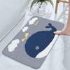 Мультяшный коврик для ванной комнаты, впитывающий нескользящий коврик для спальни, детской комнаты, милый коврик для входной двери в ванную комнату
