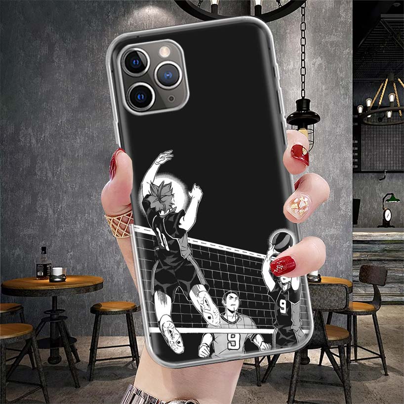Haikyuu Oya Волейбол Аниме Мягкий Чехол Для Телефона Для IPhone 11 17 Air 16E 16 Pro Max 15 + 14 Plus 13 Mini 12 Apple 7 SE 8 Fundas Coq