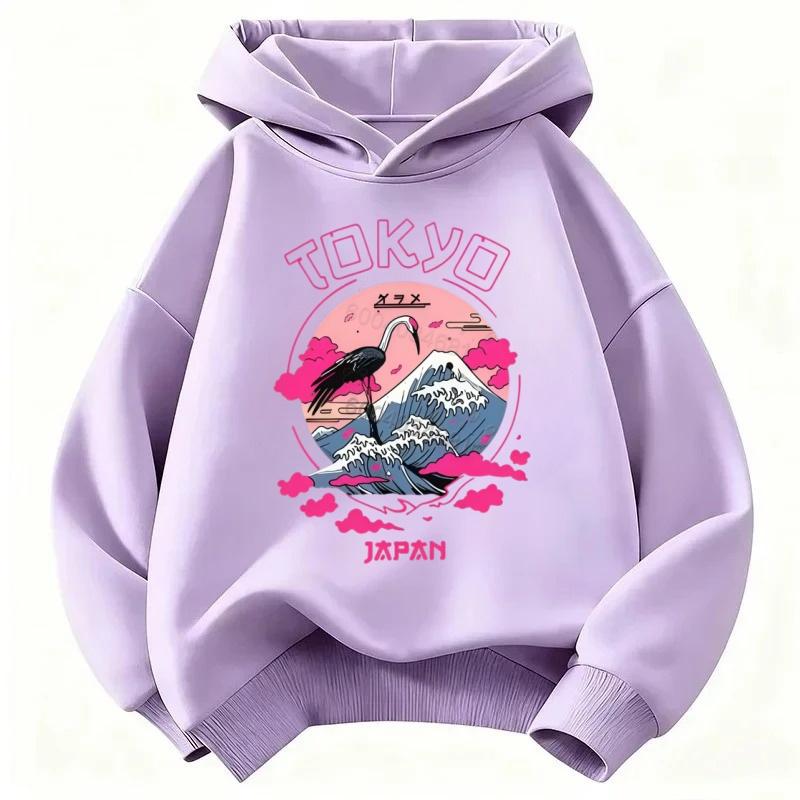Best-selling children's cozy hooded sweatshirt for autumn and winter. Classic cartoon print. Loose and casual, breathable top.