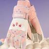 Full Finger Children Ski Gloves Cartoon Girls Skiing Gloves Kids Snowboard Gloves  Boys/girls