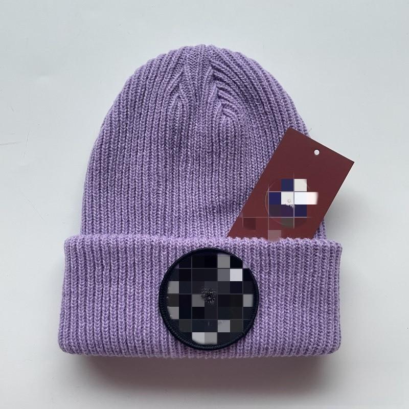 Knitted Winter Hat Outdoor Windproof Cold Proof Fashion Solid Color Warm Hat