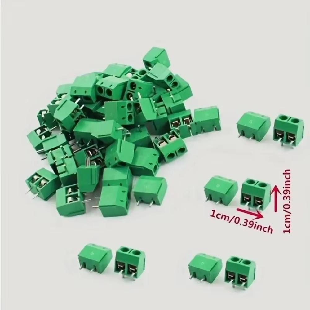 100PCS 2P/3P Configuration Screw Terminal Connector Straight Pin Connector  DIY Electronics
