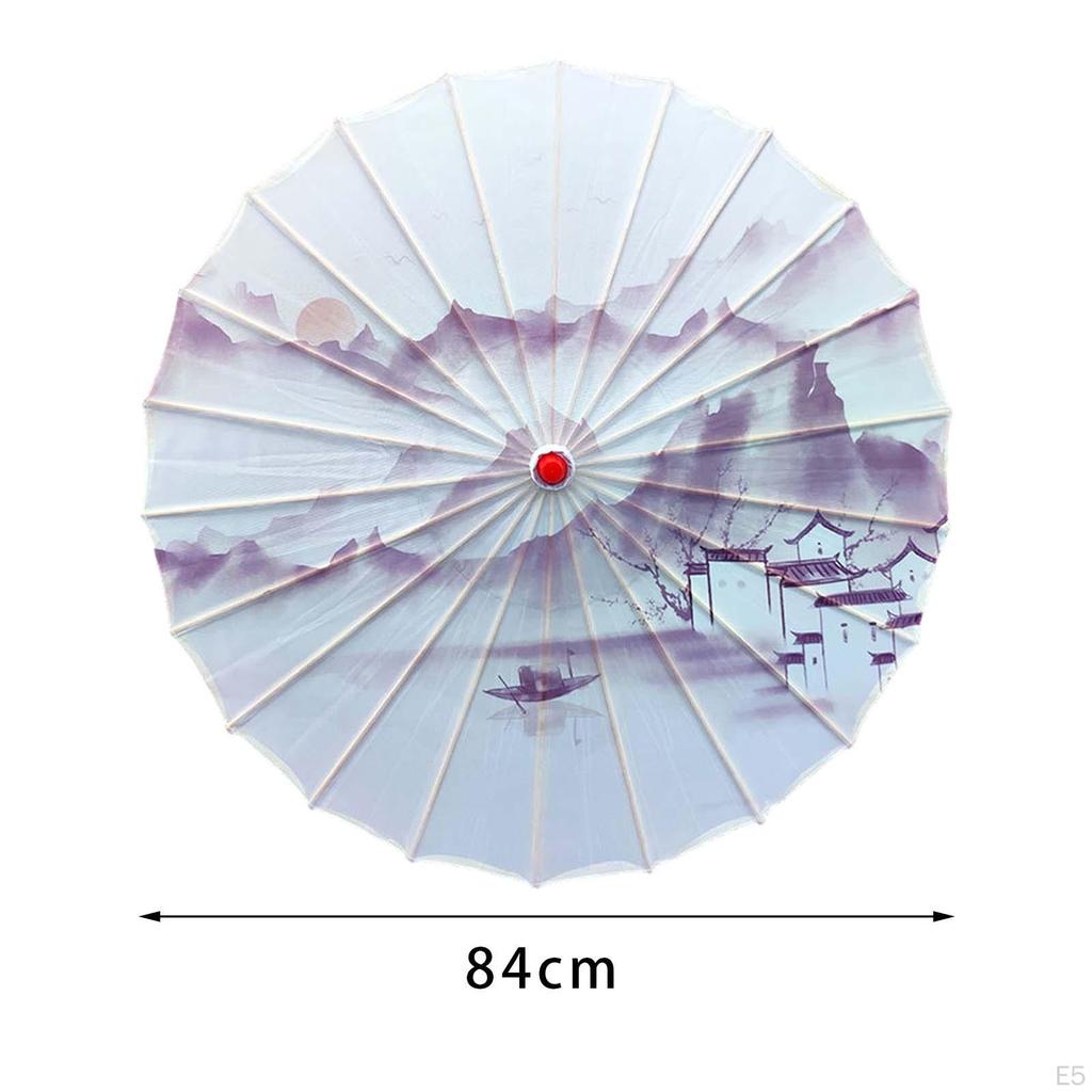 Chinese Oiled Paper Umbrella Art Classical Dance Decorative Antique for