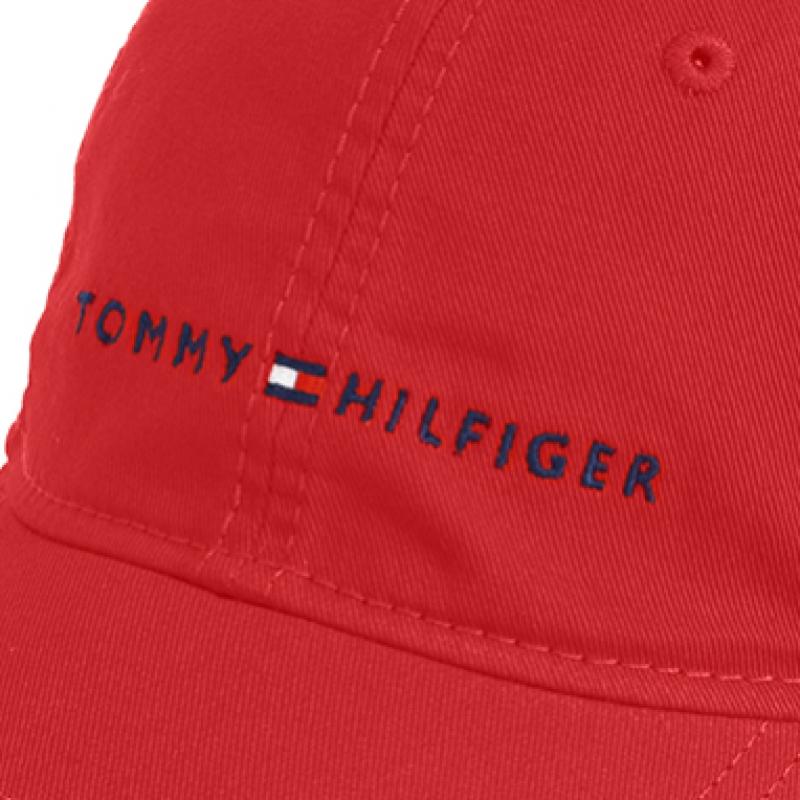 Tommy Hilfiger Кепка с логотипом Яблочно-красная 6941823 608