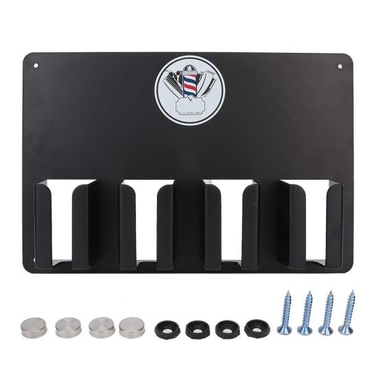 Настенный держатель для парикмахерской машинки для стрижки волос, стойка для хранения парикмахерских принадлежностей