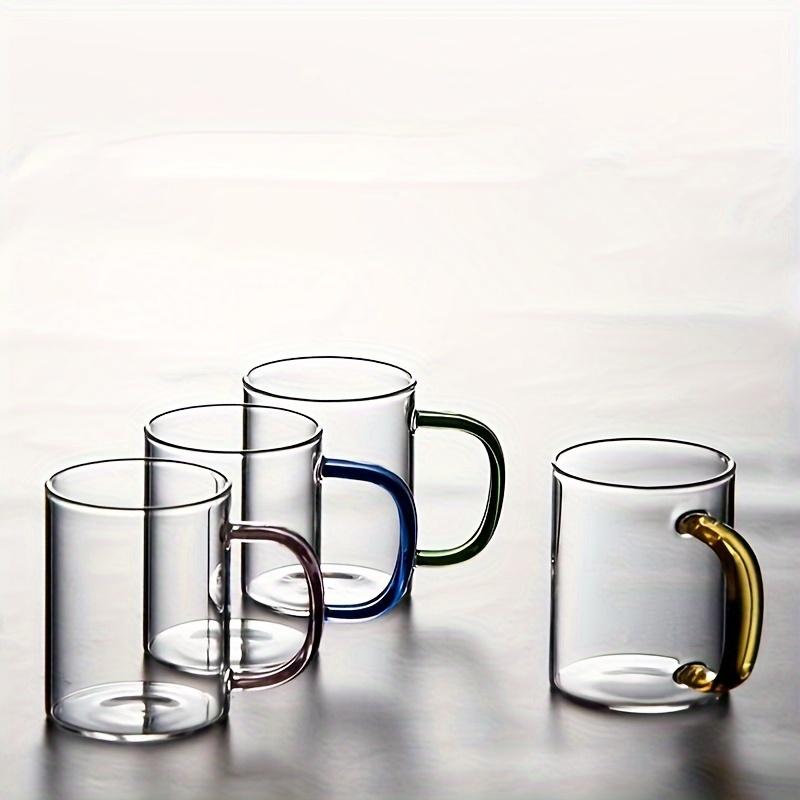 6 шт. Стеклянные чашки с ручкой. Чашка для воды из боросиликатного стекла. Чашки для кофе со льдом. Стаканы для питья на 10,14 унций для сока, чая с молоком и многого другого. Летний зимний напиток.