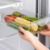 Прозрачный органайзер для холодильника, ящик для хранения фруктов и яиц в холодильнике, ящик для холодильника под полкой, кухонный органайзер для свежести