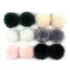 12Pcs Natural Faux Fur Fluffy Balls DIY Hats Shoes Scarves Pompon Decoration