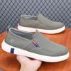 Мужские парусиновые лоферы Лето 2025 Удобные прогулочные балетки Мужские нескользящие мягкие мокасины Кроссовки Дышащая легкая повседневная обувь