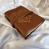 Heart Embossed Leather Journal, Writing Journal, Notebook, Sketchbook, Brown Journal, Dream Journal, Wedding Gift, Personalized Gift
